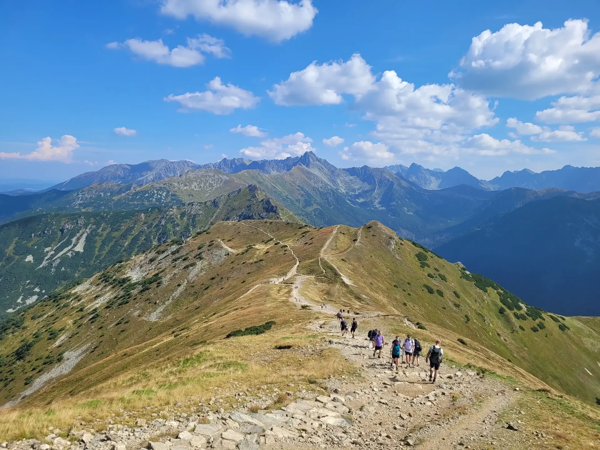 Kasprowy Wierch - Czerwone Wierchy (do Kopy Kondrackiej) - Giewont