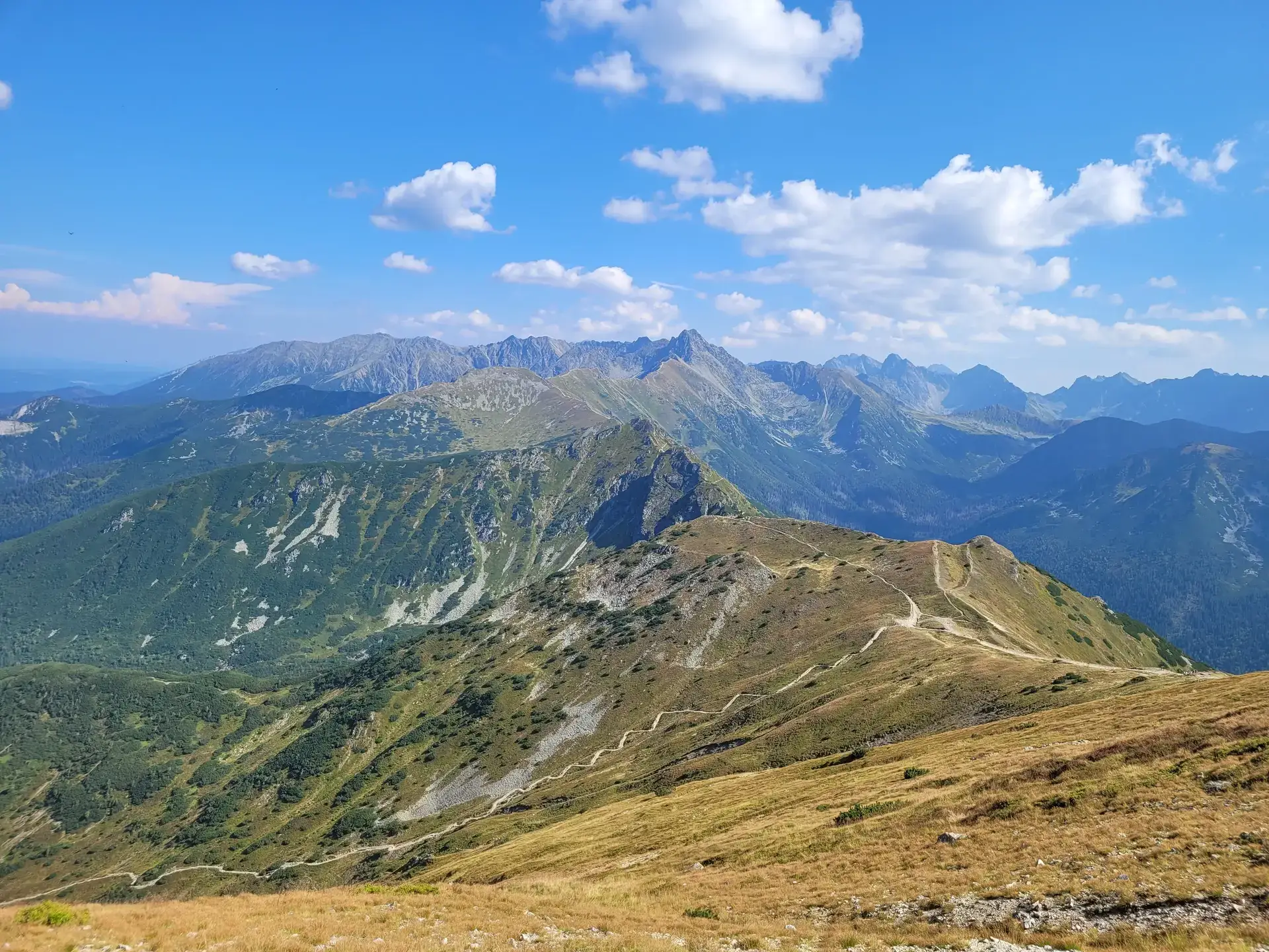 Kasprowy Wierch - Czerwone Wierchy (do Kopy Kondrackiej) - Giewont - wrzesień 2024