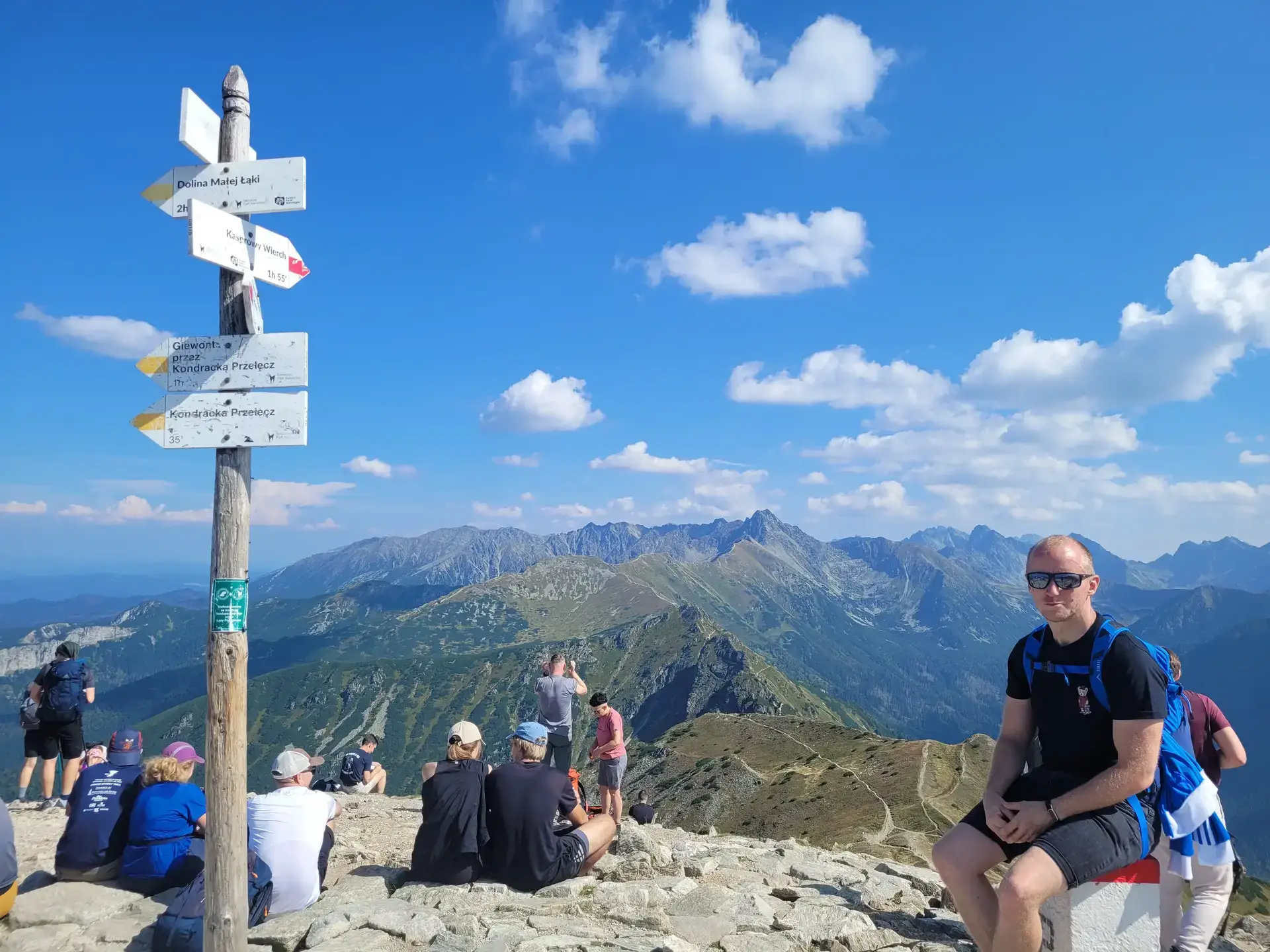 Kasprowy Wierch - Czerwone Wierchy (do Kopy Kondrackiej) - Giewont - wrzesień 2024